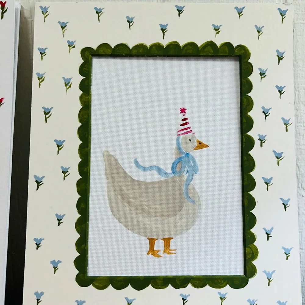 Hand painted matted frames - Picture 3 of 5
